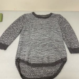 fuzzy high low sweater john paul richard